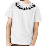 首リブ回りプリントTシャツ