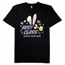 うさぎ耳やハートのイラストが可愛いクラスロゴTシャツをオリジナルでプリント クラスTシャツのテンプレート
