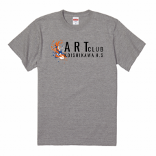 インクのデザインがおしゃれな美術部のTシャツをオリジナルでプリント　美術・文化系部活のテンプレート　　United Athle 5.6oz ハイクオリティTシャツの無料デザインテンプレート