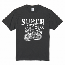 バイクのヴィンテージ風イラストTシャツをオリジナルでプリント　メンズデザインのテンプレート　United Athle 5.6oz ハイクオリティTシャツの無料デザインテンプレート