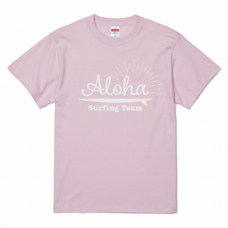 メッセージ入りサーフ系デザインのTシャツをオリジナルでプリント　チームウェア・グッズのテンプレート　United Athle 5.6oz ハイクオリティTシャツの無料デザインテンプレート
