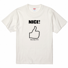 ナイスの日7／13のTシャツをオリジナルでプリント 今日は何の日テンプレート　United Athle 5.6oz ハイクオリティTシャツの無料デザインテンプレート
