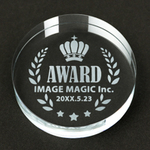 サンドブラスト ペーパーウエイト（丸型）